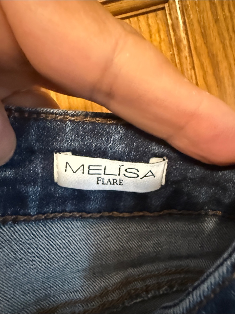 sofia by sofia vergara Dark Blue Flare Button-Fly Jeans-Size 10 Short. - Picture 4 of 9